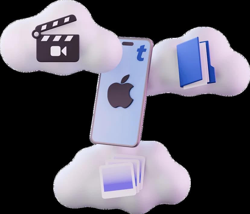 Application mobile Apple iOS pour envoyer des gros fichiers