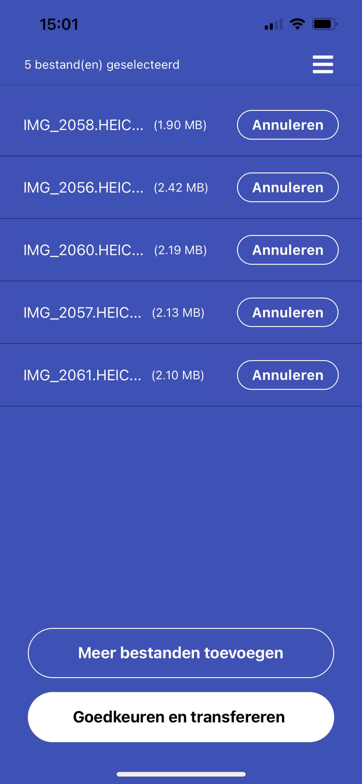 TransferNow mobile iOS